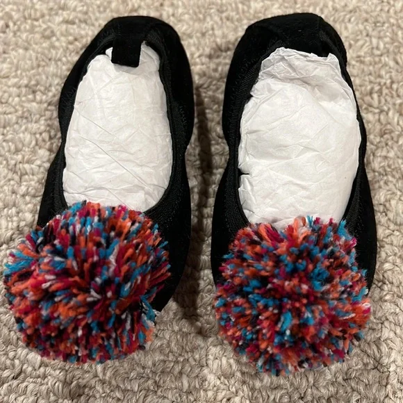 Yosi Samra toddler girls pom pom flats, size 6 NIB! - Picture 2 of 6